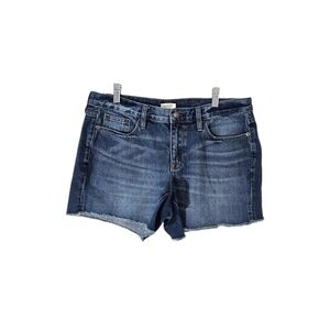 J. Crew Mid Rise Frayed Hem Jean Shorts